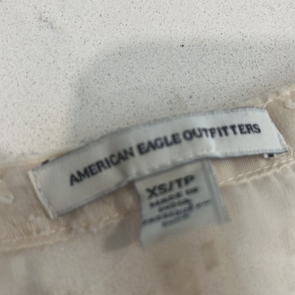 American Eagle Outfitters Sleeveless Embroidered Sheer Design Top - Picture 2 of 6